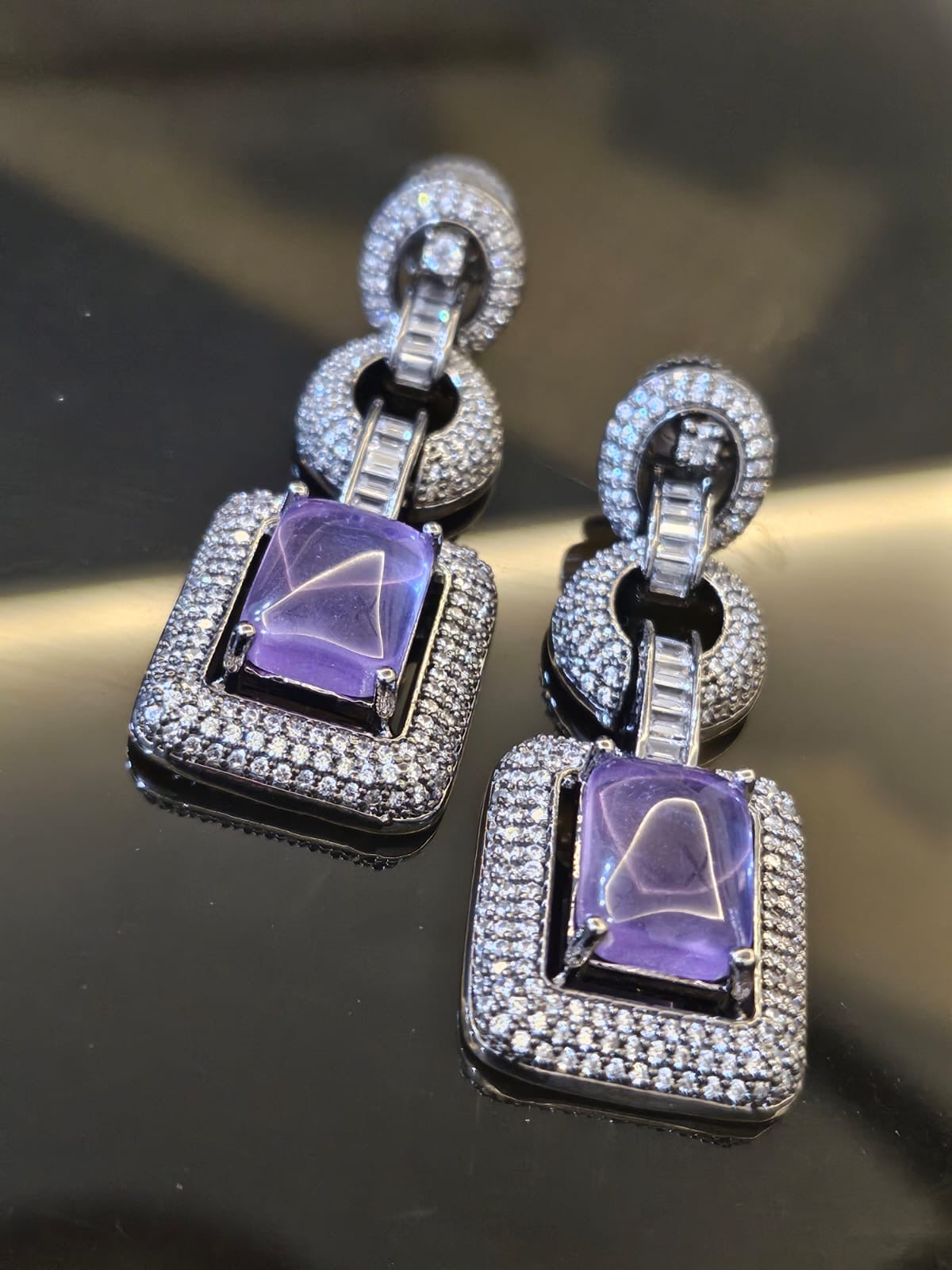 Luxe Violet Elegance Necklace Set