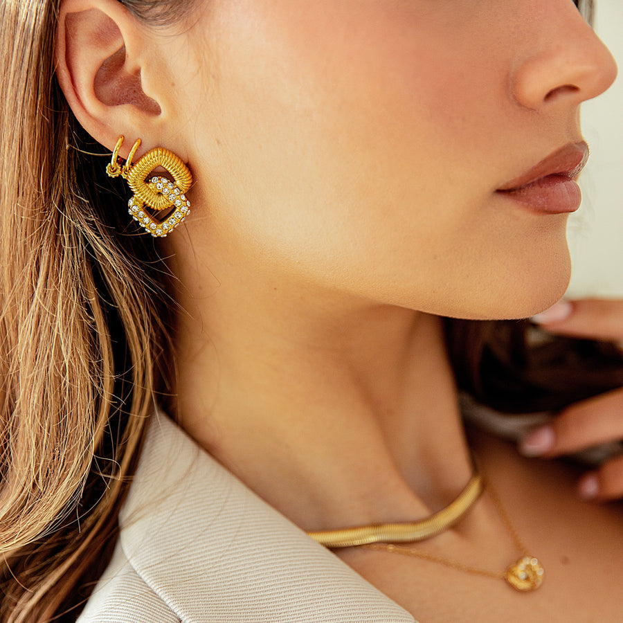 Golden Luxe Knot Earrings