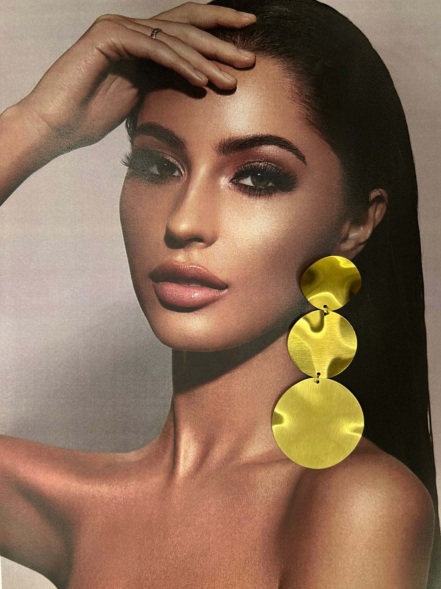 Golden Eclipse Danglers