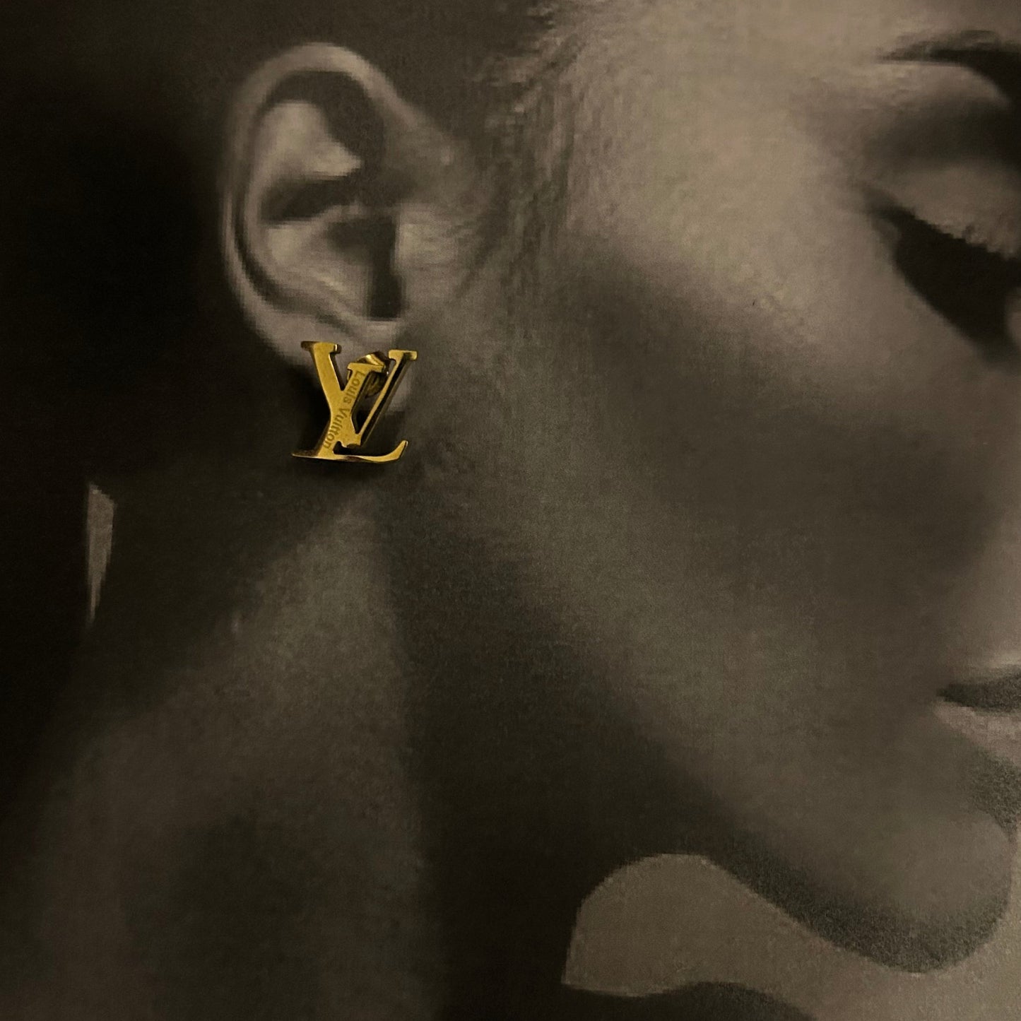 Timeless Gold Monogram Studs