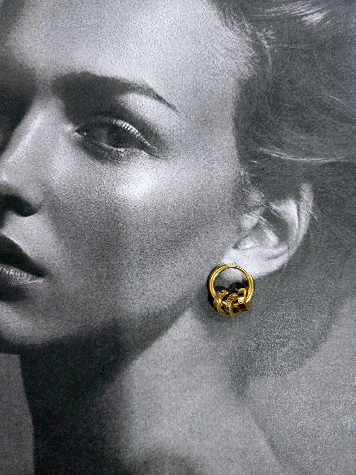 Golden Orbit Hoops