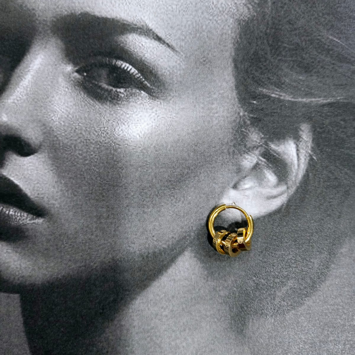 Golden Orbit Hoops