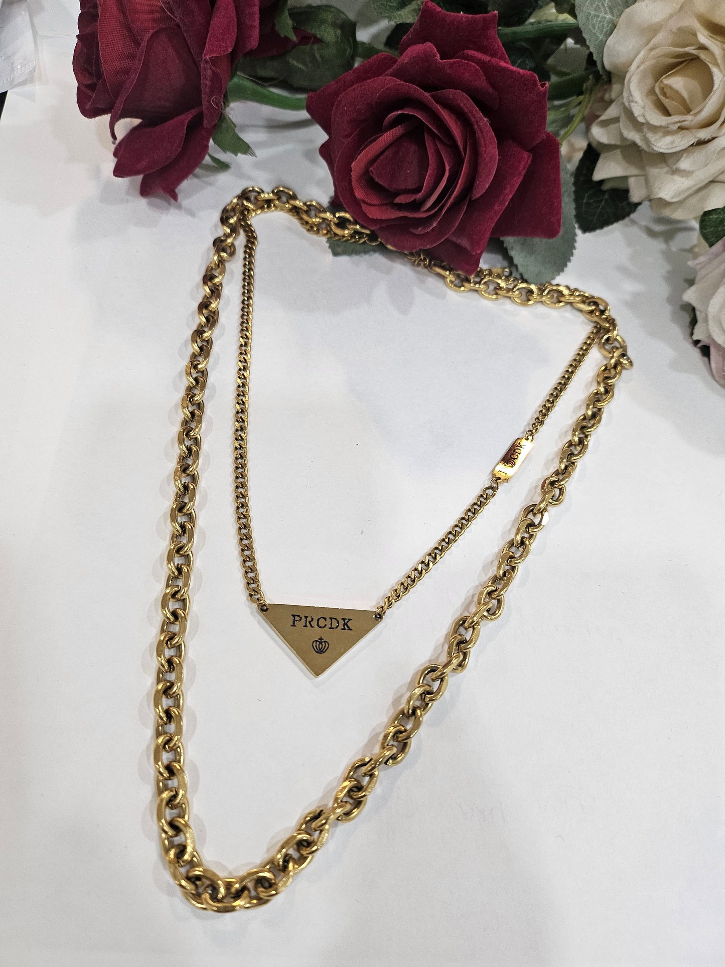 Cubin Layered Gold chain