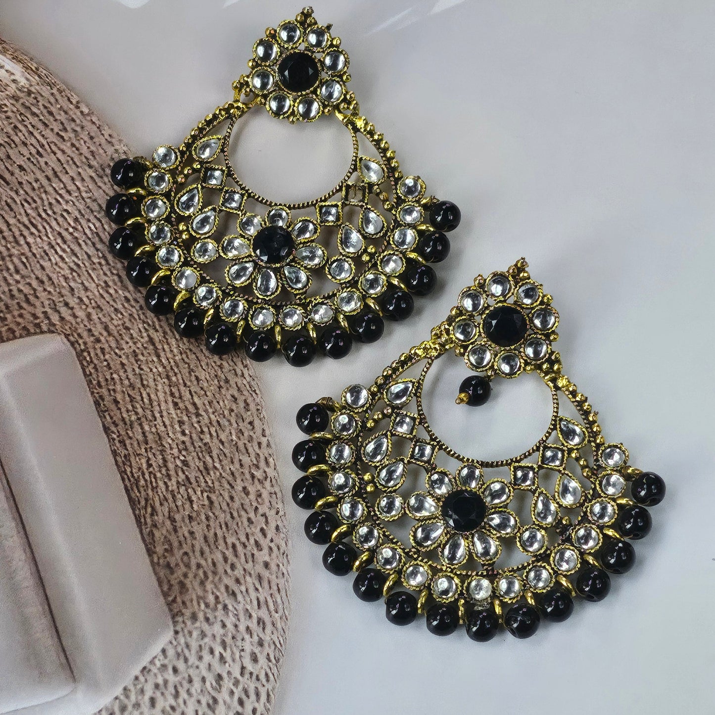 Kundan Chandbali Earrings