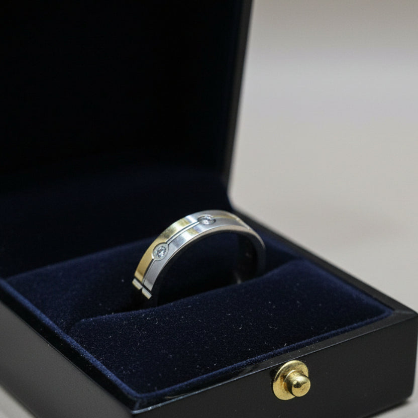 Imperial Two -Tone Men Band Ring