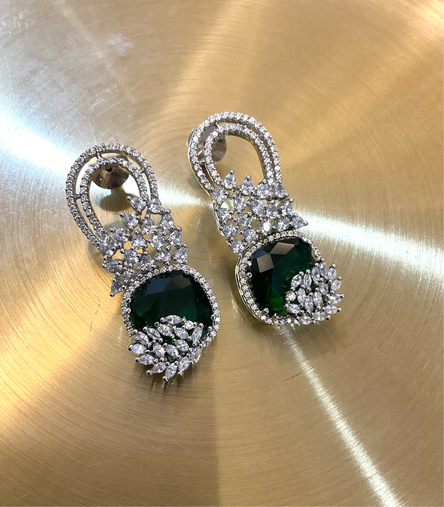 Emerald Radiance Drop Earrings