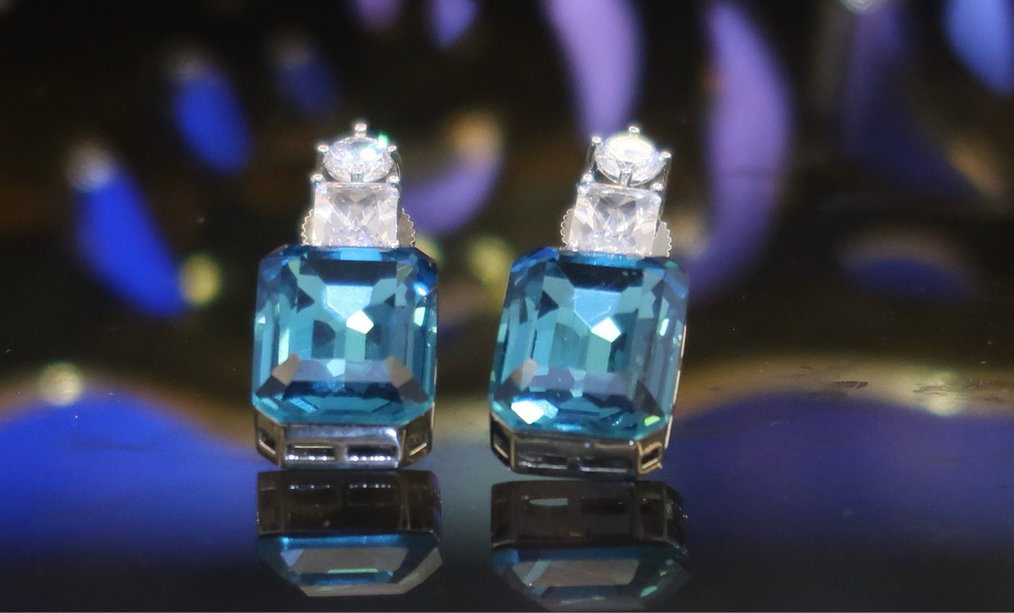 Azure Glam Earrings