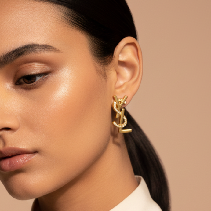 Initial Elegance earrings