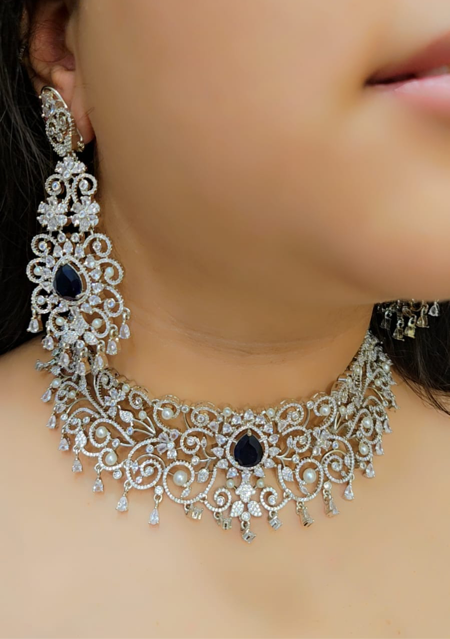 Sapphire stardust set