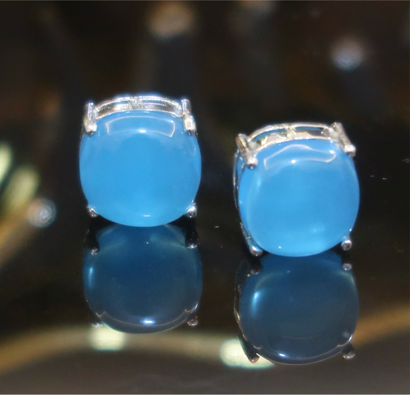 Ocean Mist Stud Earrings