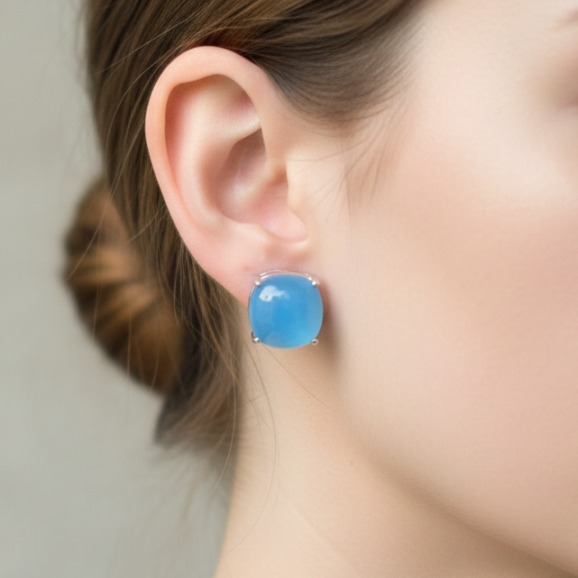 Ocean Mist Stud Earrings