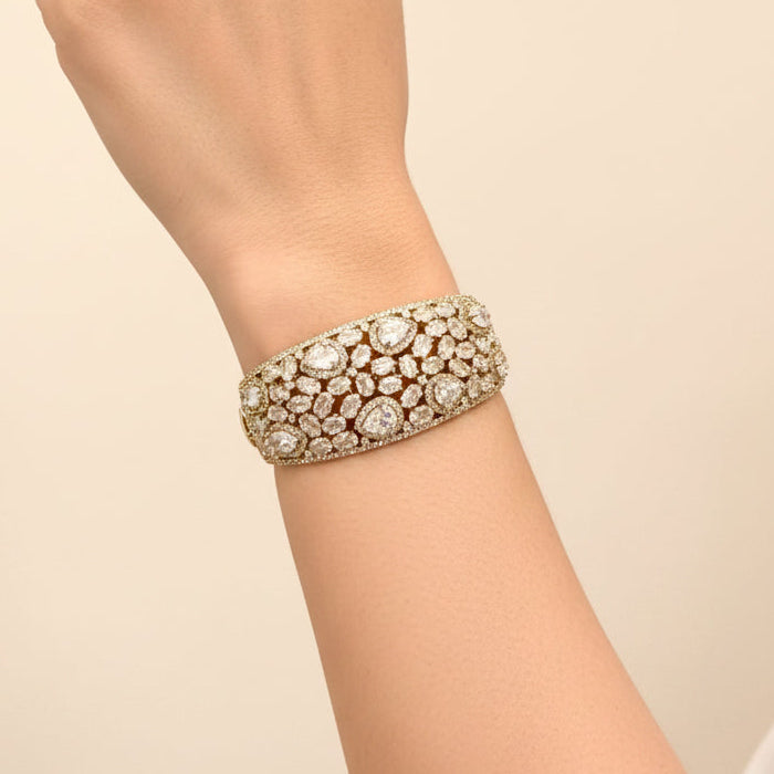 American Diamond Statement Cuff Bracelet