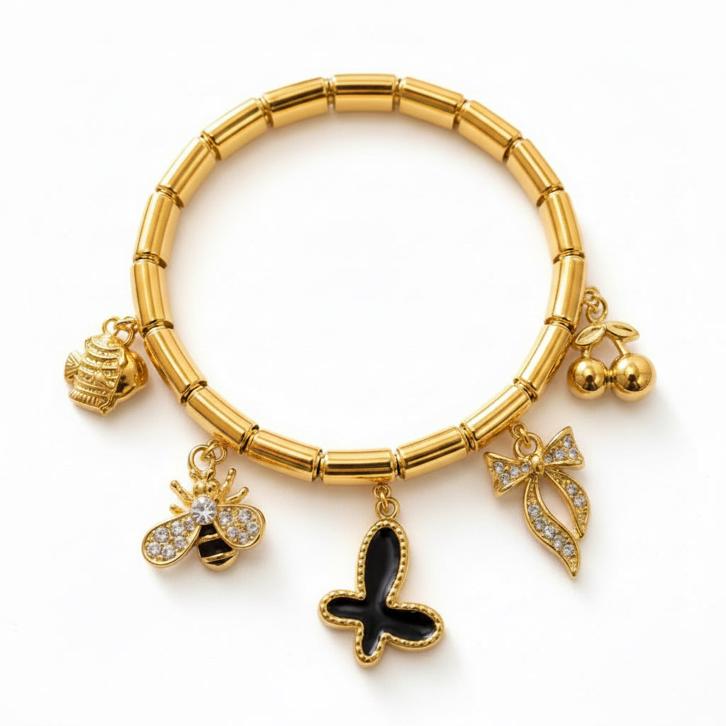 Stretchable charm Bracelet