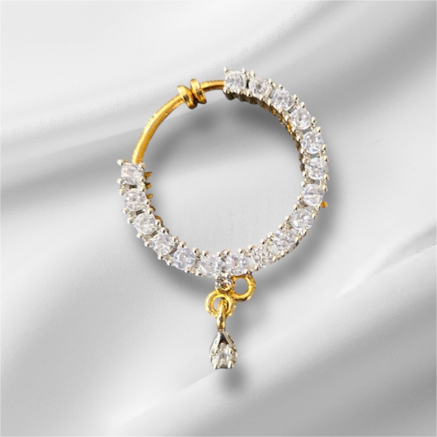 Diamond Halo Clip-on Nath