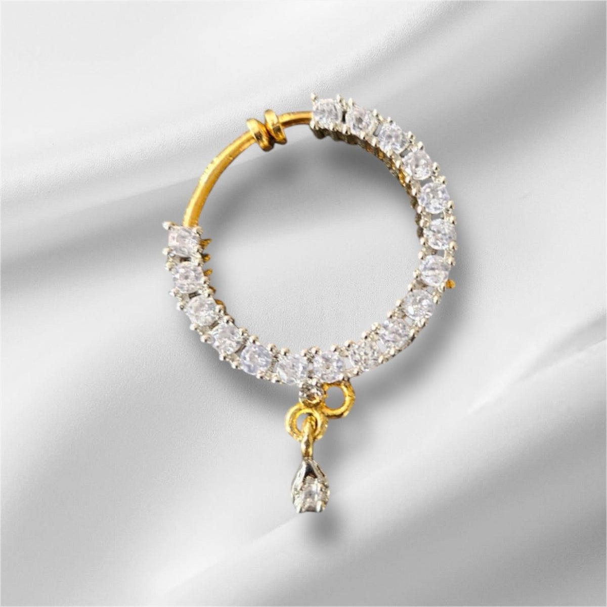 Diamond Halo Clip-on Nath