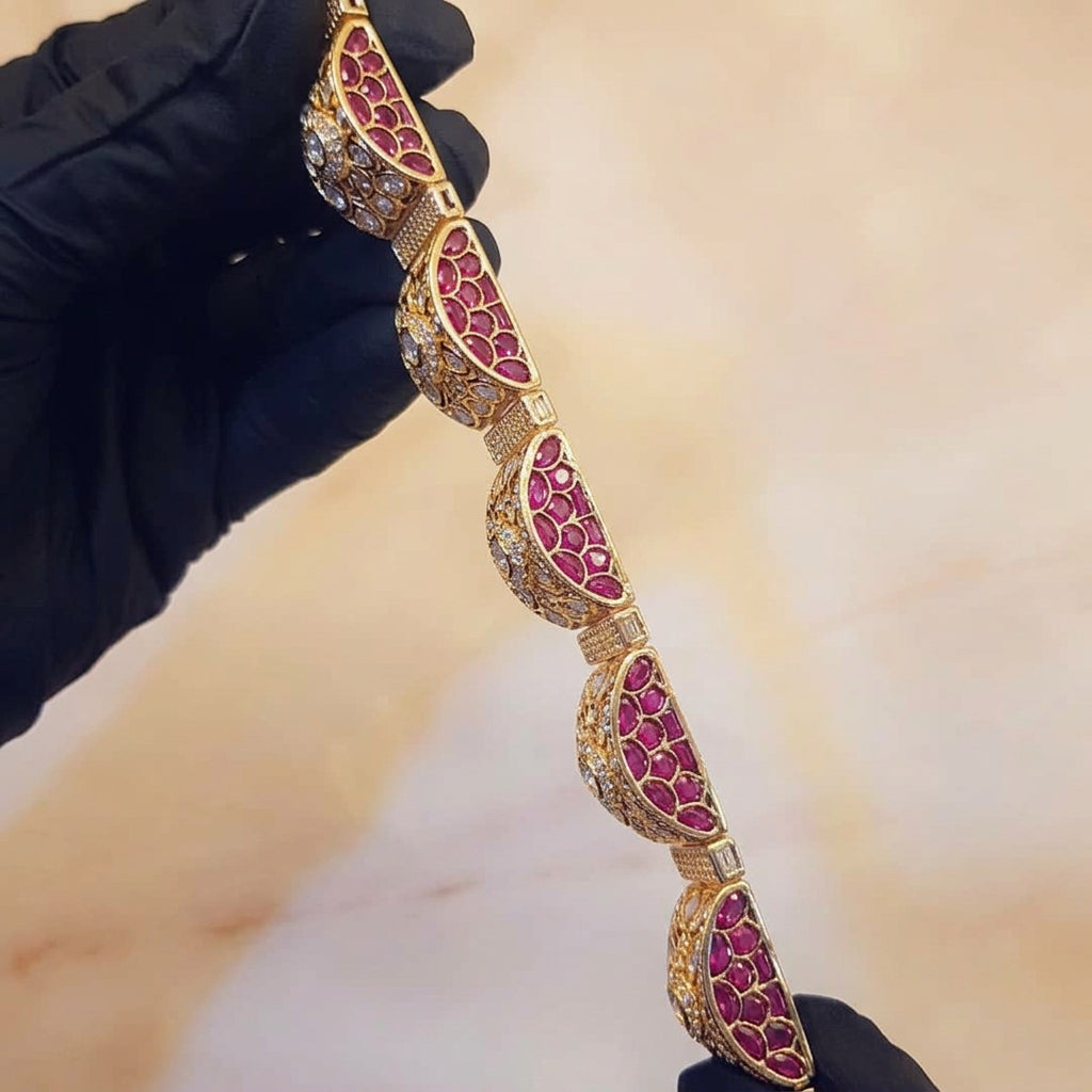 Kundan Gajra Bracelet