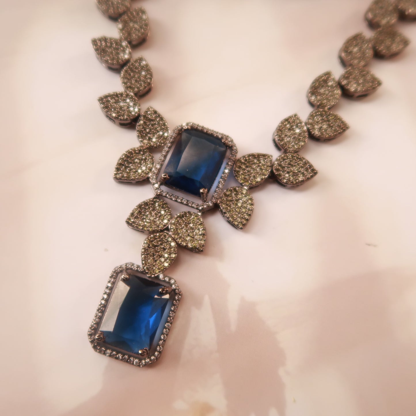 Luxe blossom charm necklace