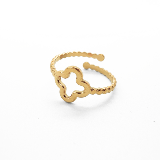 Golden Clover Ring
