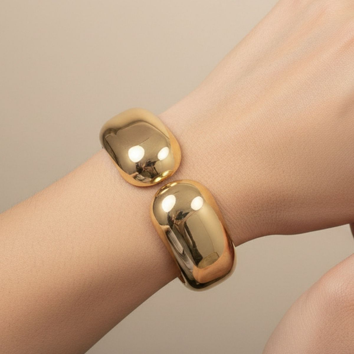 The Liquid Gold Sculptural Cuff