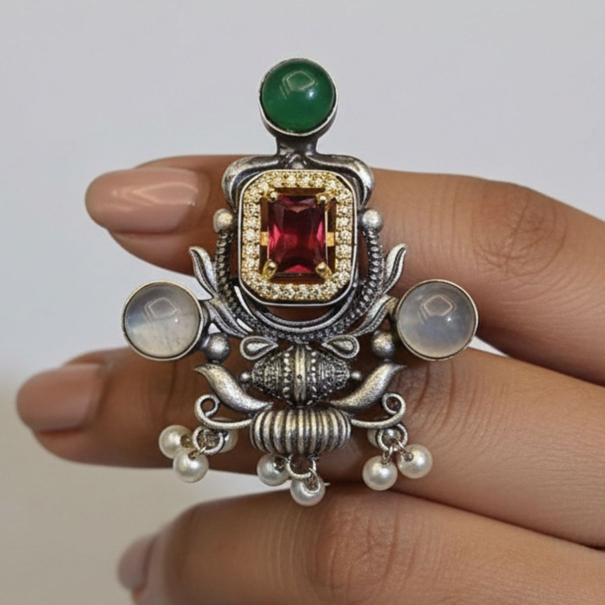 Heritage German silver Statement Ring