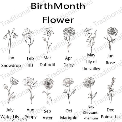 Flower Customized Name Necklace Pendants