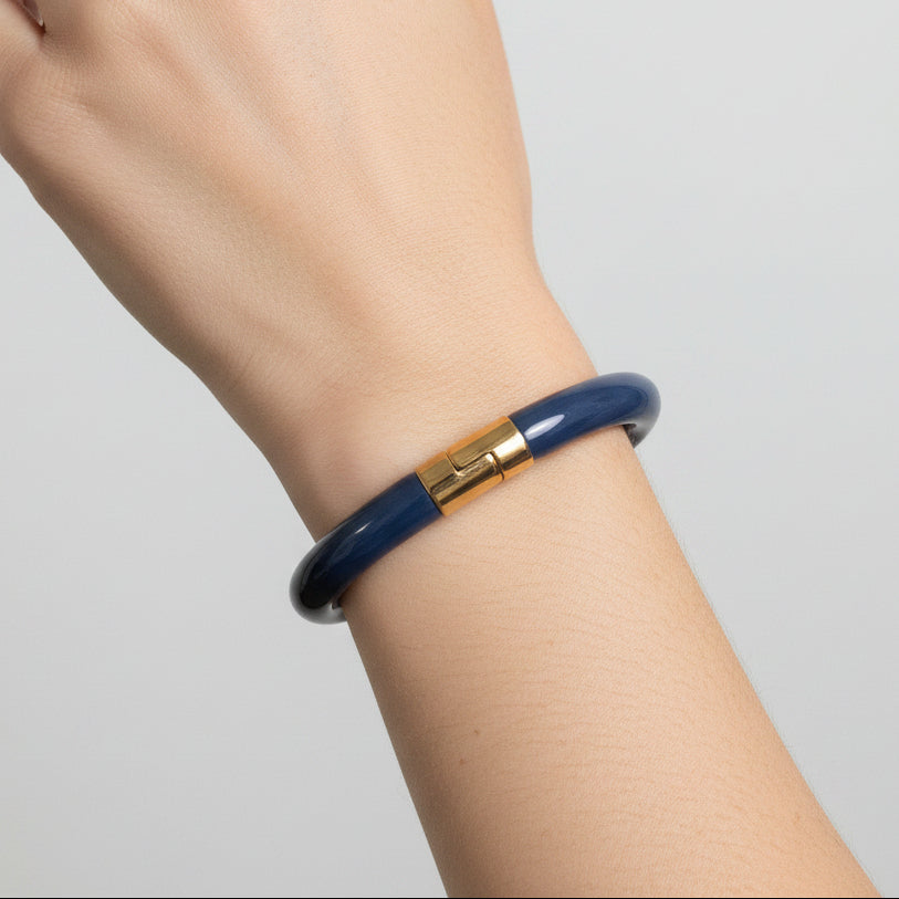 Blue Enamel bangle