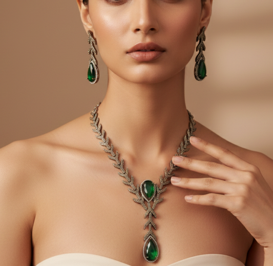 Leafy Droplet Long Set