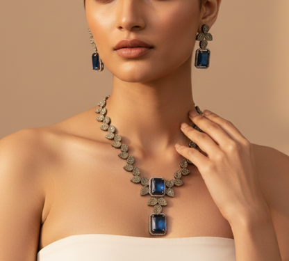 Luxe blossom charm necklace