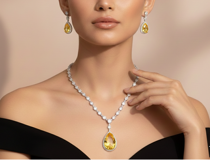 Radiance Teardrop Necklace Set