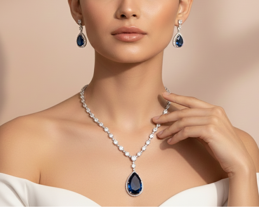 Radiance Teardrop Necklace Set
