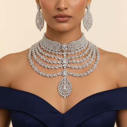 Diamond Frost Choker Set