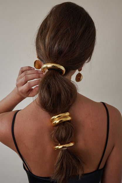Golden Curve Hair Cuff