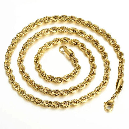 Gold and Silver rope chain