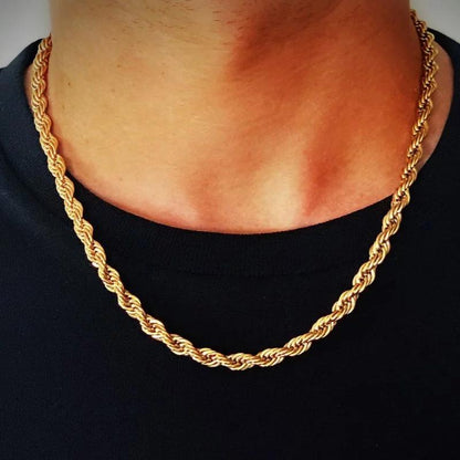 Gold and Silver rope chain