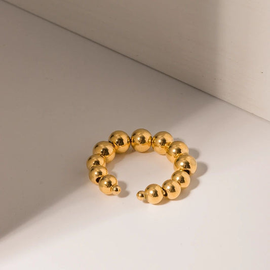 Sculptural Beaded Ring