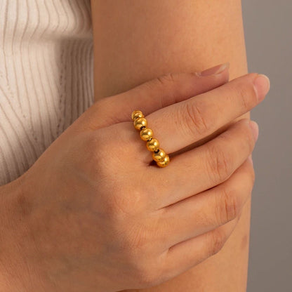 Sculptural Beaded Ring