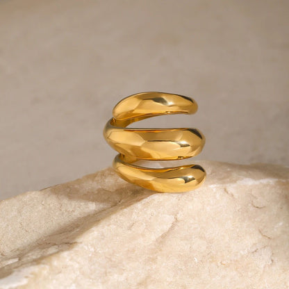 Swirl Coil Ring