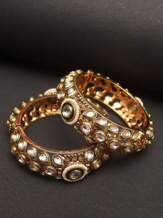 Royal radiance Kundan bangles