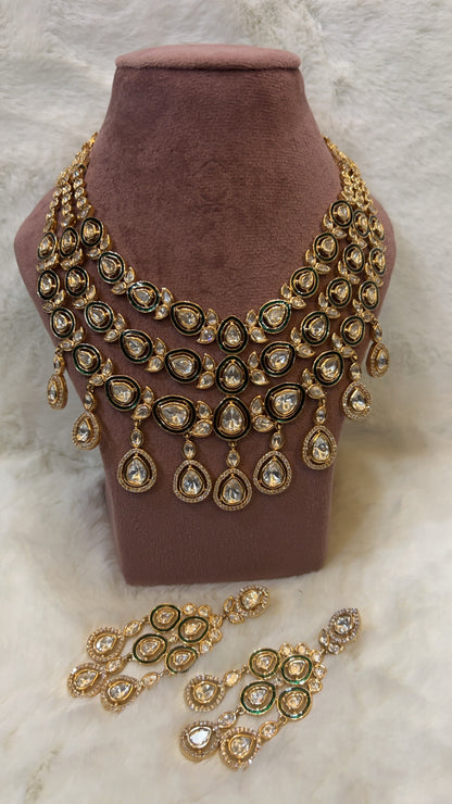 Grand Polki Layered Necklace Set