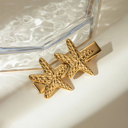 Double Starfish hair clip