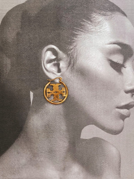 Golden Emblem Earrings