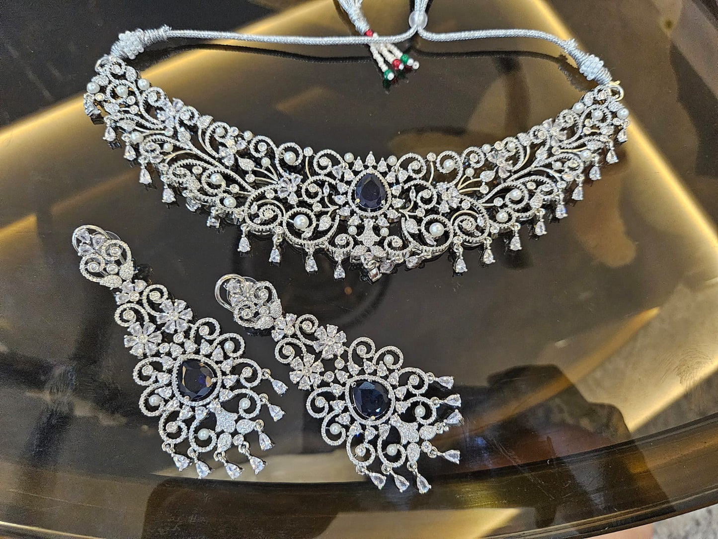 Sapphire stardust set