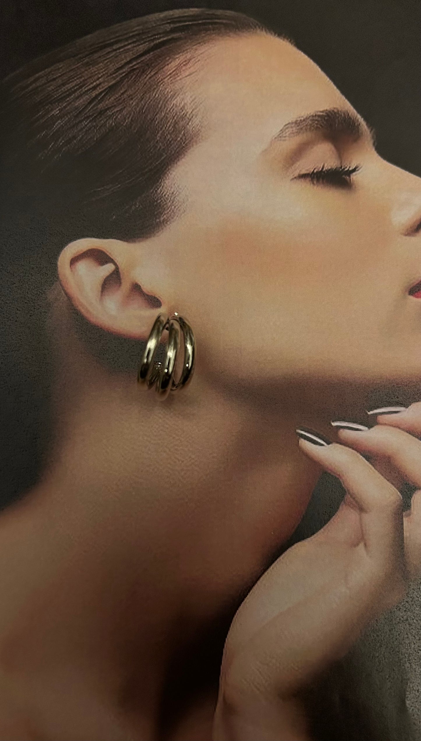 Triple Hoop Statement Earrings