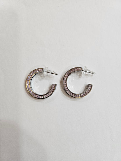 Elegant Crescent Hoop Earrings
