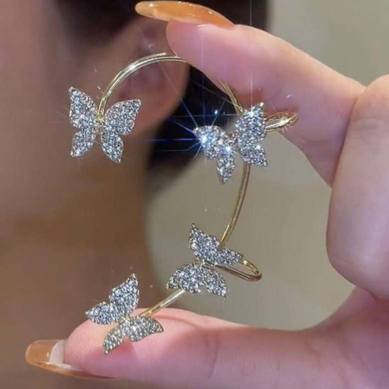 Butterfly Sparkle  Ear Cuff