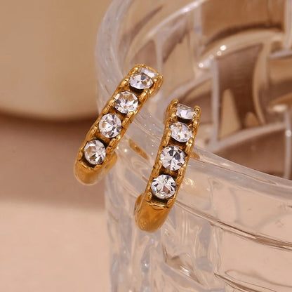 Crystal Glow Hoop Earrings