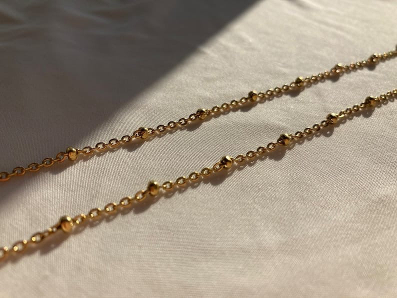 Gold Chain with beads