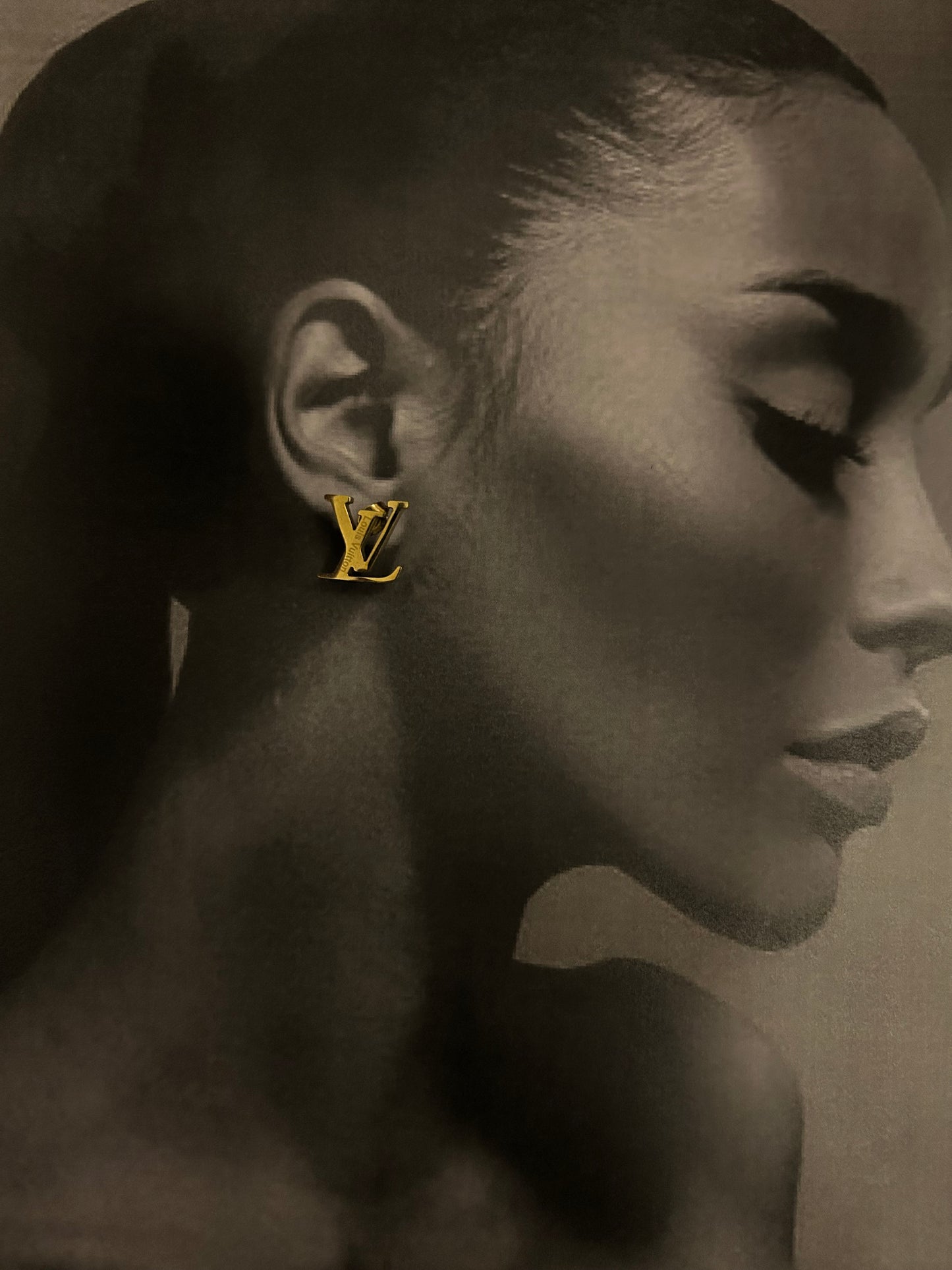 Timeless Gold Monogram Studs