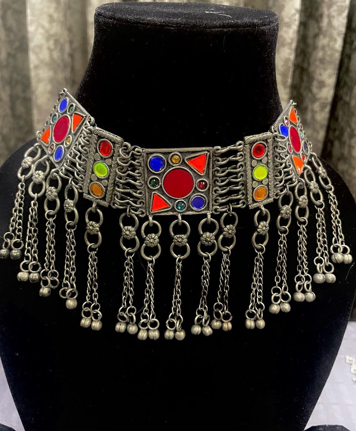 Boho Multicolor Afghan Choker