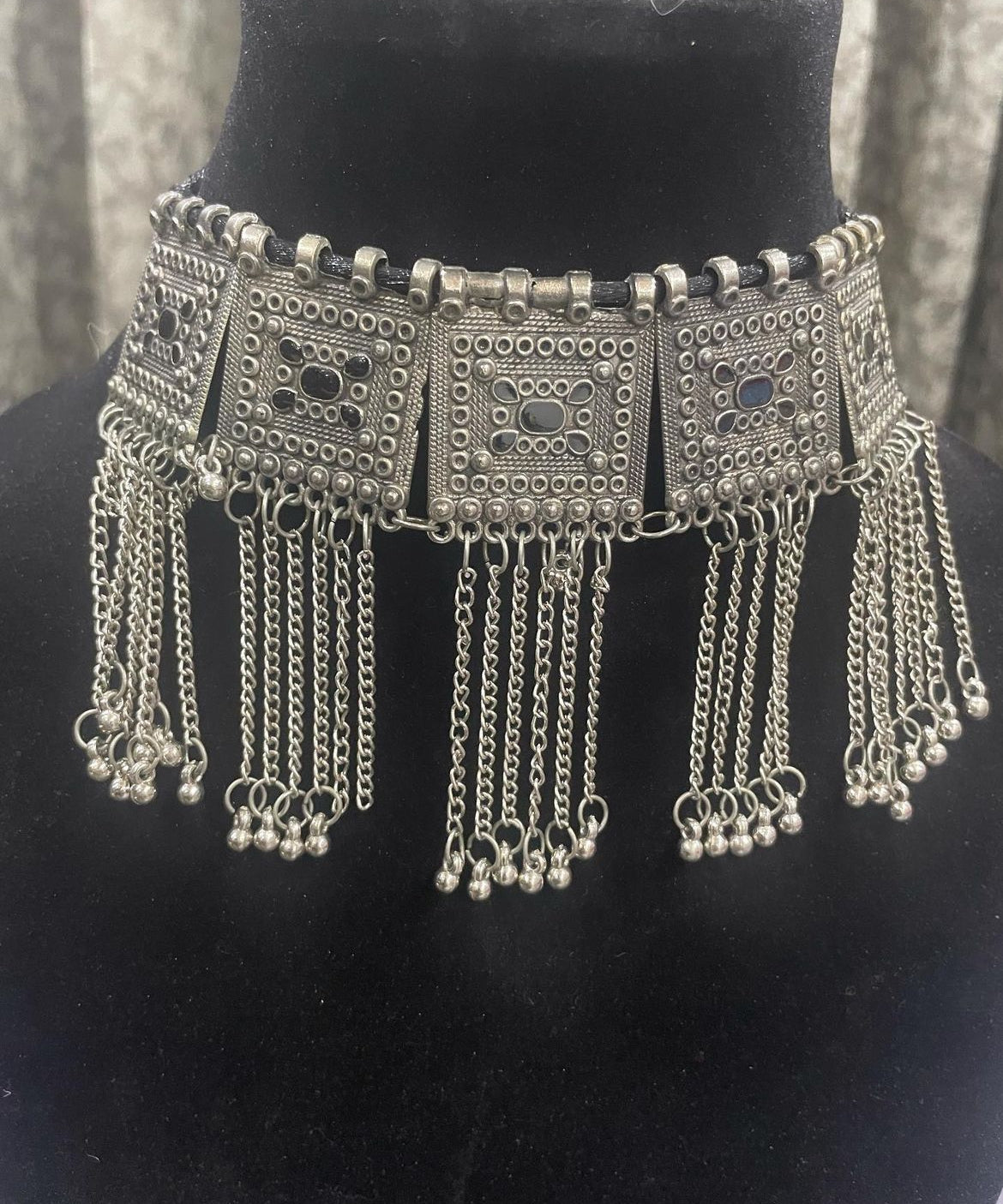 Afghan Boho Fringe Necklace